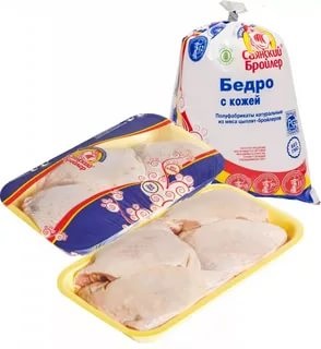 Бедро цыпленка-бройлера с кожей охлажд Саянский Бройлер 