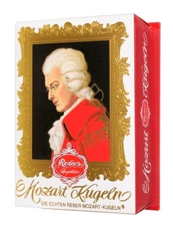 Конфеты MOZART Reber Kugeln из темного шоколада 120г