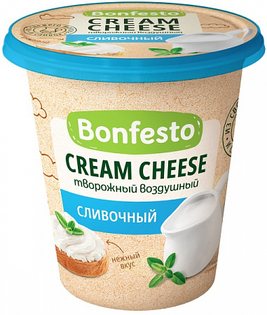 Сыр BONFESTO Кремчиз воздушный сливочный 65% 125г