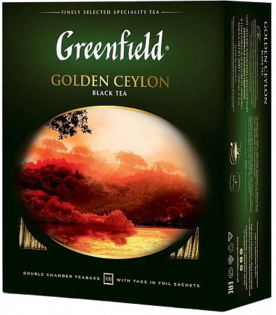 Чай GREENFIELD Golden Ceylon 200г (100пак*2г)