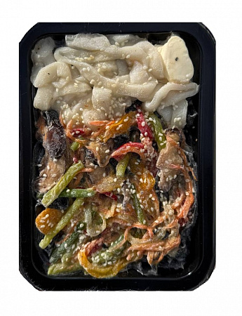 Вок МОРЕ КРАБА с кальмаром  овощами 400г