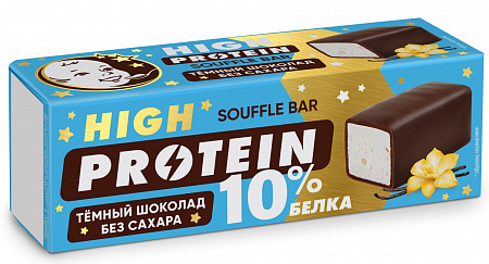 Суфле молочное ПЕРВЫЙ ШОКОЛАТЬЕ протеиновое с ванилью и молочным белком в темном шоколаде без сахара