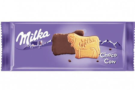 Печенье MILKA  с овсяными хлопьями покрытое молочным шоколадом 126г