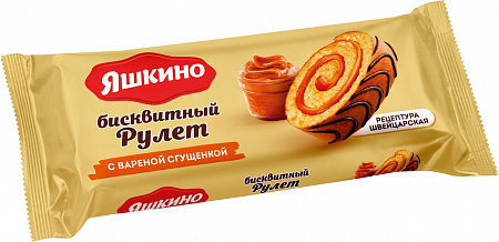 Рулет ЯШКИНО с вареной сгущенкой 200г 