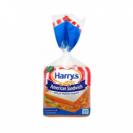 Хлеб HARRY'S нарезной пшеничный 470г