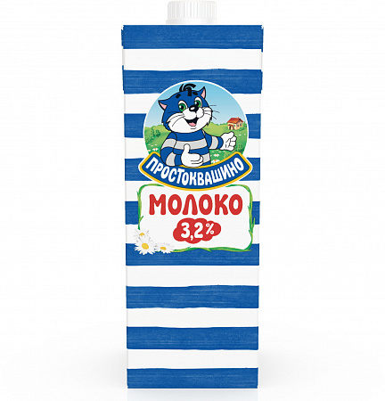 Молоко ПРОСТОКВАШИНО 3,2% 0,95л т/п без ЗМЖ