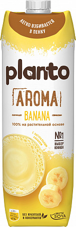 Напиток соевый Planto со вкусом банана 1л