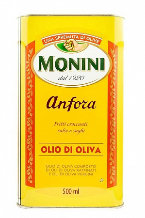 Масло оливковое MONINI 500мл ж/б