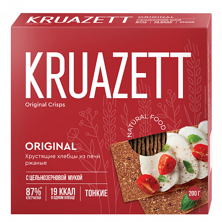 Хлебцы Kruazett тонкие ржаные 200г