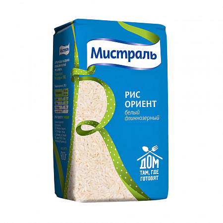 Крупа рис МИСТРАЛЬ ориент длиннозерный 900г