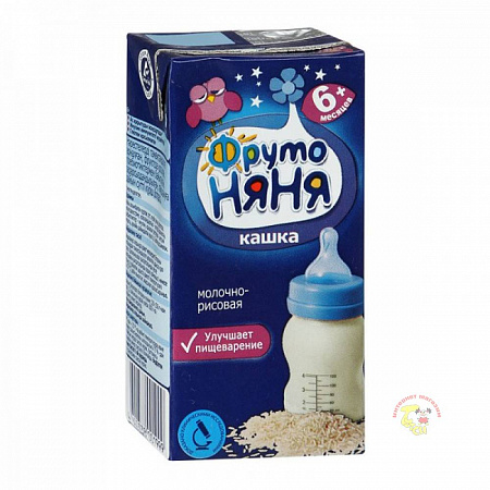 Каша ФРУТОНЯНЯ молочно-рисовая с пребиотиками с 6мес ж/к 200г т/п