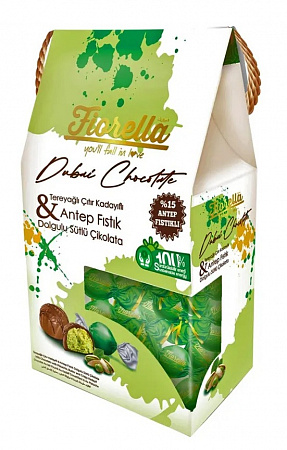 Конфеты FIORELLA Dubai шоколадные с фисташковой начинкой 230г