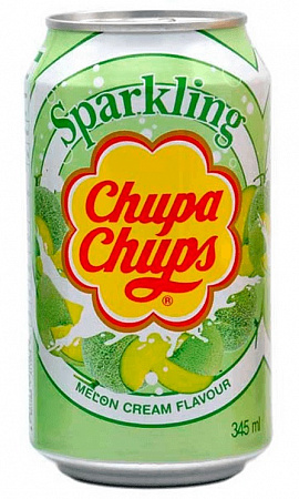 Напиток газир Sparkling Chupa Chups дыня со сливками 345мл ж/б