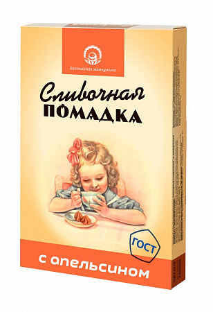 Помадка Балтийская жемчужина сливочная с апельсином 150г