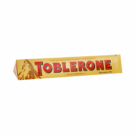 Шоколад TOBLERONE молочный с медом и миндальной нугой 100г