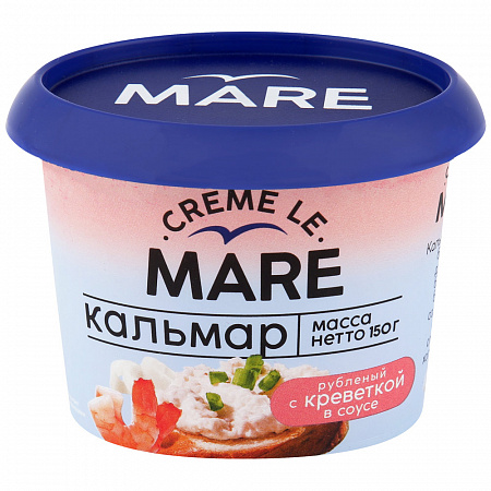 Кальмар рубленый с креветкой в соусе 150гр Балтийский Берег