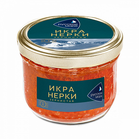 Икра Нерки Русское Море лососевая,зернистая 210гр ст/б