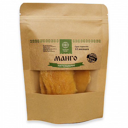 Манго ЗЕЛЁНЫЙ БАЗАР натуральное 100гр