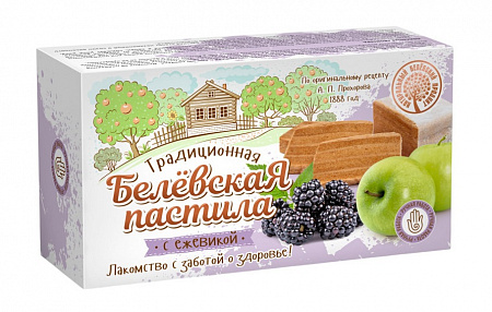 Пастила Белевская с Ежевикой традиционная 100г