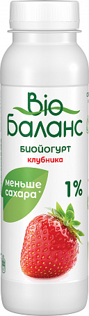 Йогурт питьевой Био-Баланс 270г Клубника Продукт без ЗМЖ