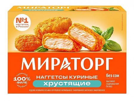 Наггетсы МИРАТОРГ куриные хрустящие 250г