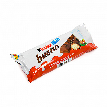 Вафли KINDER BUENO в молочном шоколаде T2 43г
