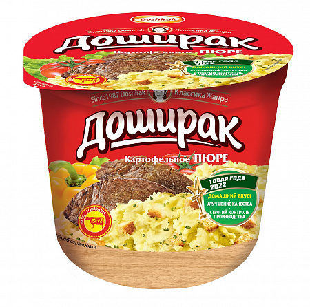Пюре картофельное б/п ДОШИРАК Со вкусом мяса 40г