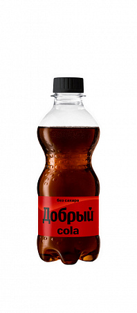 Напиток газированный ДОБРЫЙ Кола без сахара 0,3л п/б