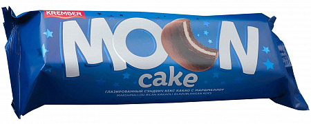 Печенье сэндвич KREMBER  MOON CAKE с какао  маршмеллоу 200г