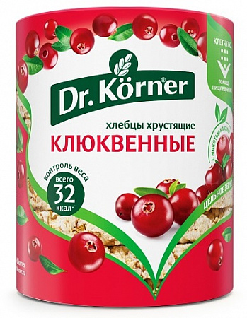 Хлебцы ДОКТОР КЕРНЕР злаковый коктель Клюквенный 100г
