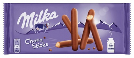 Печенье MILKA Шоколадные палочки покрытое молочным шоколадом из альпийского молока 112г