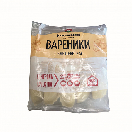 Вареники с картофелем 400г Николаевский