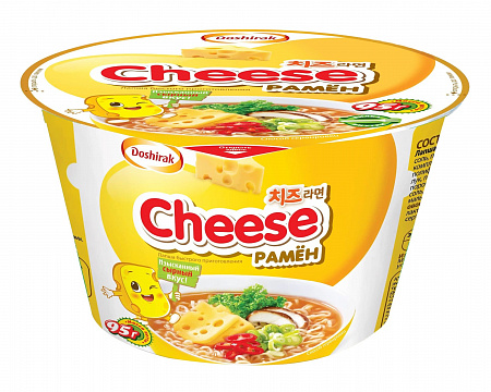 Лапша б/п ДОШИРАК Cheese рамен с сыром 95г