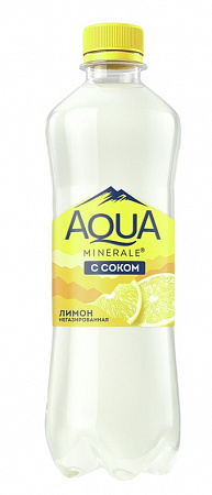 Вода питьевая AQUA MINERALE с соком лимона 0,5л п/б
