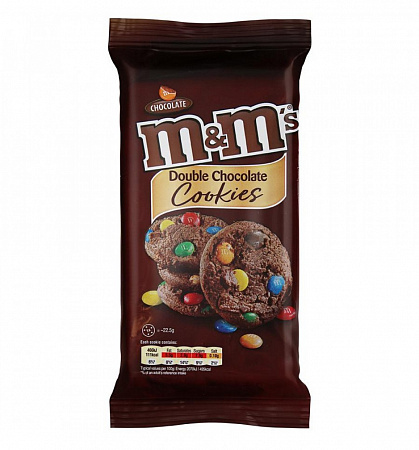 Печенье M&M`s с разноцветным драже из молочного шоколада 180г