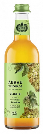 Напиток ABRAU VINONADE Траминер безалкогольный газированный 0,375л с/б