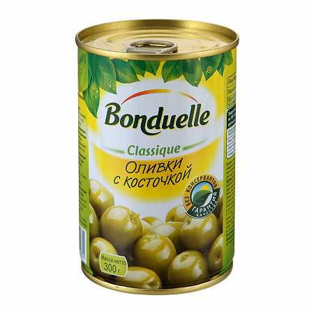 Оливки BONDUELLE зеленые с/к 314мл ж/б
