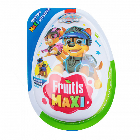 Мармелад в пластиковом яйце FRUITLS MAXI в ассорт. с игрушкой  10г