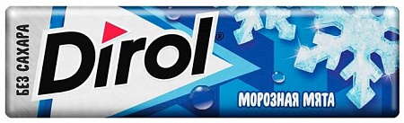 Жевательная резинка DIROL морозная мята 13,6г