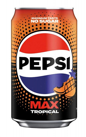 Напиток газированный Pepsi Макс Тропикал Зеро 330мл ж/б