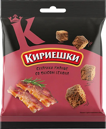 Сухарики Кириешки бекон 40г