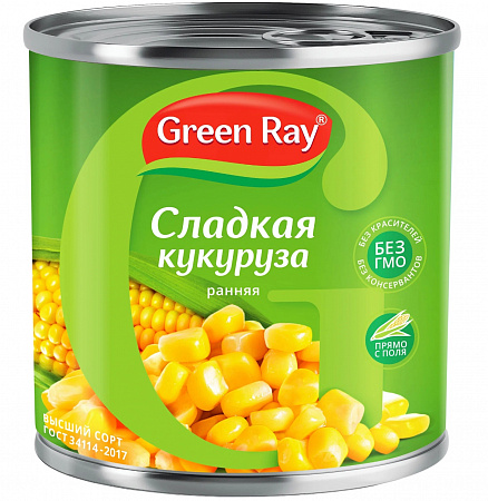 Кукуруза GREEN RAY 425мл ж/б