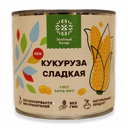 Кукуруза ЗЕЛЁНЫЙ БАЗАР в/с ж/б 425мл