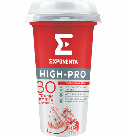 Напиток EXPONENTA HIGH-PRO со вкусом Клубника-арбуз 250г
