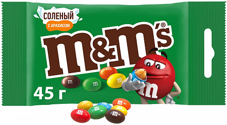Конфеты М&М's с соленым арахисом 45г