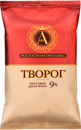Творог А.РОСТАГРОКОМПЛЕКС 9% 180г