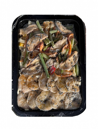 Вок МОРЕ КРАБА с креветкой и овощами 400г