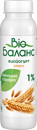 Йогурт питьевой Био-Баланс 270г Злаки Продукт без ЗМЖ