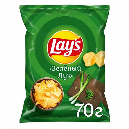 Чипсы LAYS Зеленый лук 70г
