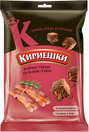 Сухарики Кириешки бекон 100г